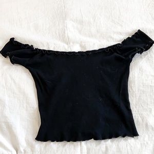 Brandy Melville Off the Shoulder Crop Top